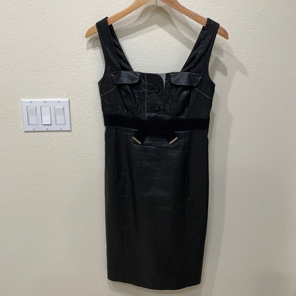 Paule Ka Black Strap Dress—Linen Outer & Cotton Lined—Stunning!  Excellent—40 - Picture 1 of 13